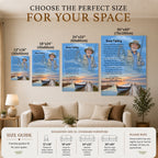 Gone Fishing Memorial Canvas