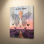 As I Sit in Heaven Memorial Canvas