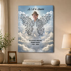 As I Sit in Heaven Memorial Canvas